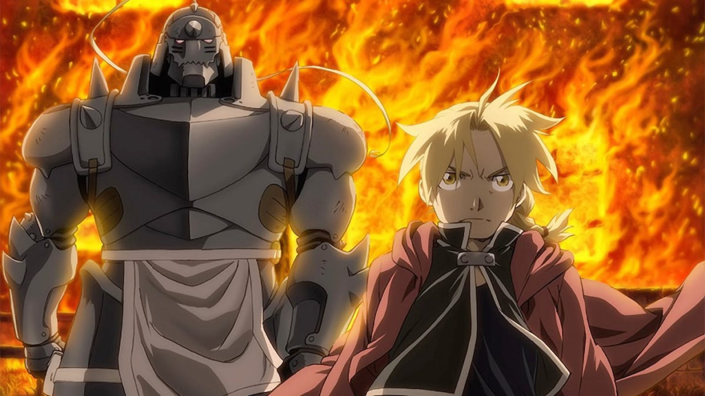 غالبًا ما يُشاد بمسلسل "Fullmetal Alchemist: Brotherhood" باعتباره تحفة فنية في عالم الأنمي، ولسبب وجيه. يروي هذا المسلسل المقتبس من المانجا لهيرومو أراكاوا القصة المشوقة لشقيقين، إدوارد وألفونس إلريك، اللذين ارتكبا الفعل المحرم المتمثل في التحول البشري في محاولة لإعادة والدتهما إلى الحياة. وكانت العواقب مدمرة: فقد إدوارد ذراعه وساقه، بينما فقد ألفونس جسده بالكامل، ورُبطت روحه بدرع.