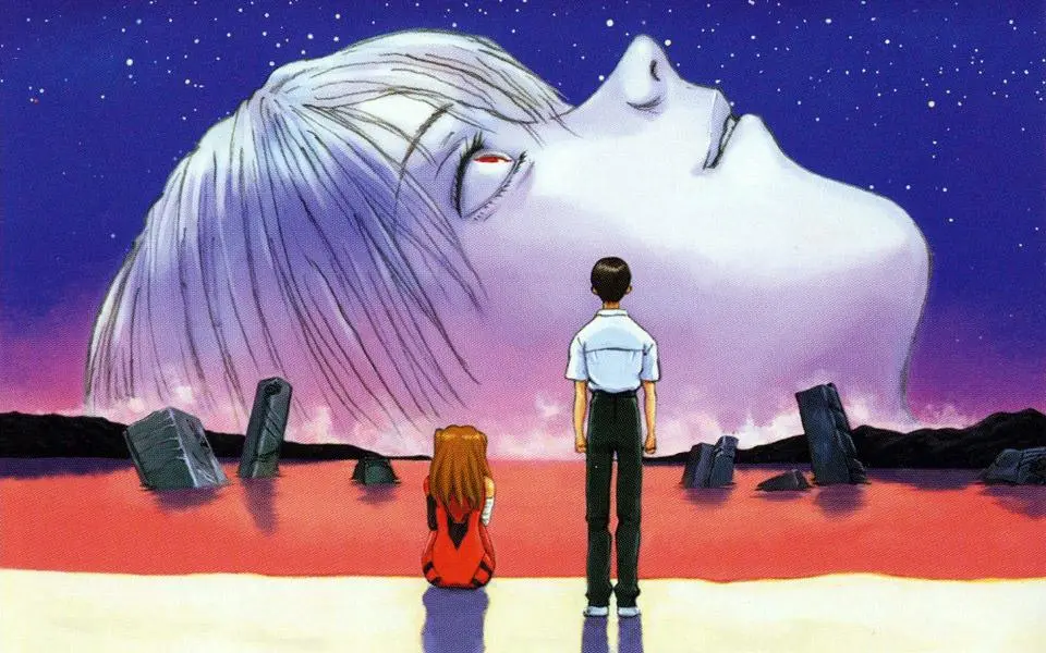 "Neon Genesis Evangelion" هو مسلسل انمي ميكا رائد أعاد تعريف النوع بعمقه النفسي وسرده المعقد. تدور أحداث القصة حول شينجي إيكاري، وهو مراهق تم تجنيده لقيادة روبوت ميكانيكي حيوي عملاق يسمى إيفانجيليون لحماية البشرية من الكائنات الغامضة المعروفة باسم الملائكة.